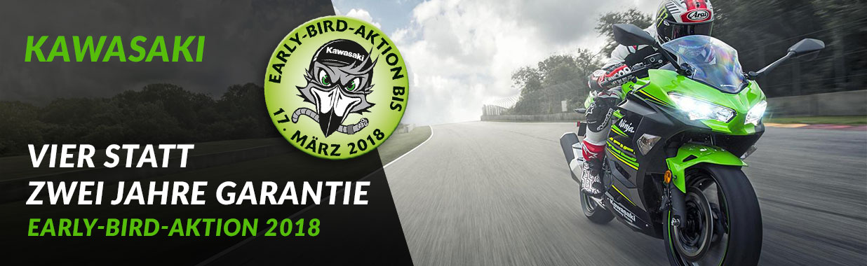 Alex Bikeshop - Kawasaki Early Bird Aktion 2018