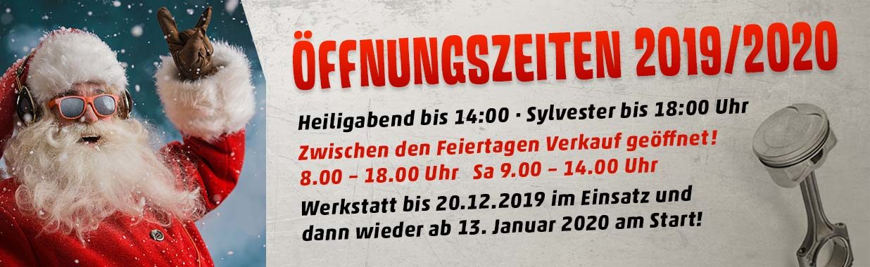 Alex’s Bikeshop - Öffnungszeiten 2019-2020